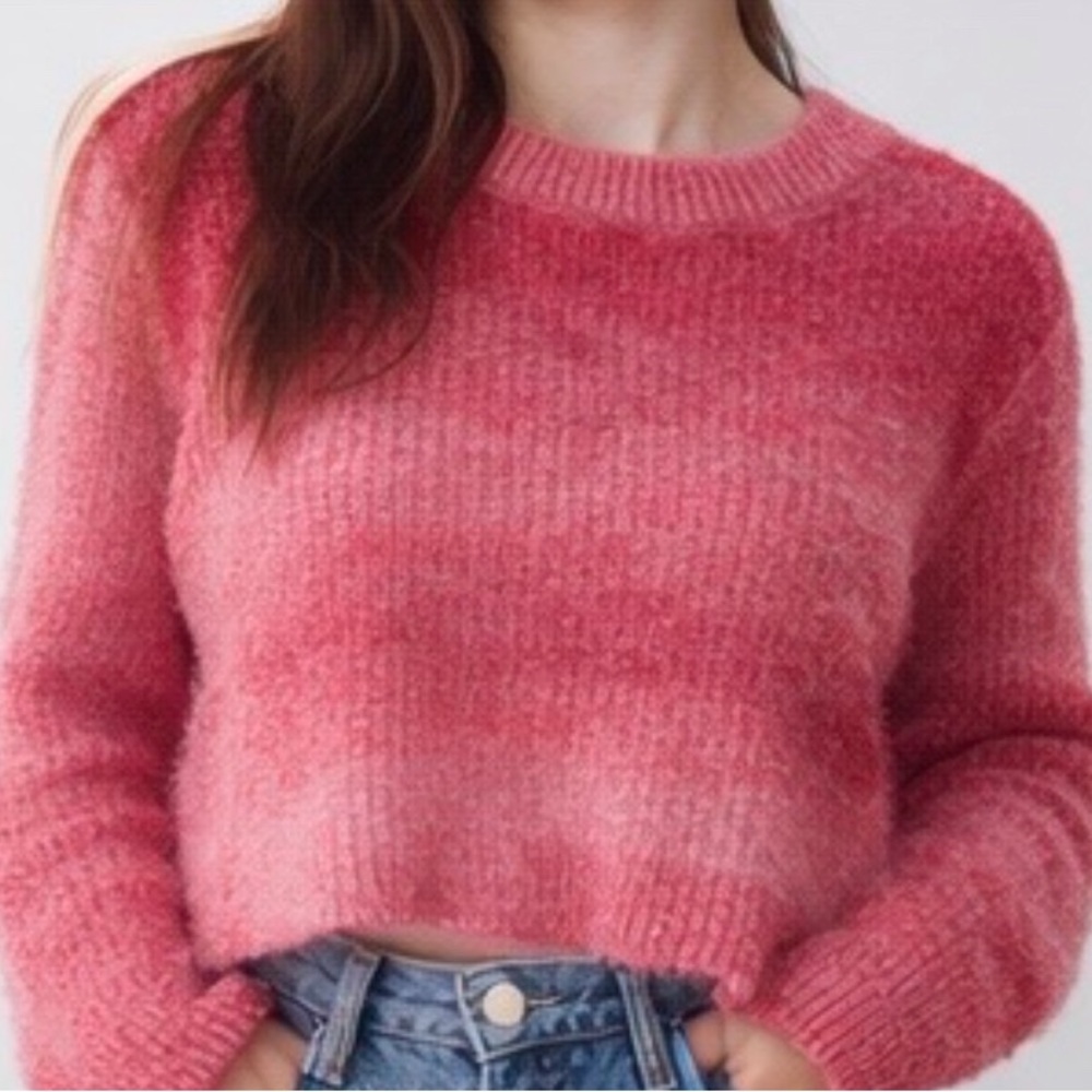 NOBO Women's Vibrant Pink Crew Neck Sweater